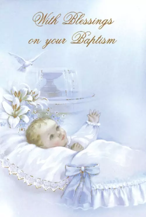 Boy's On Your Baptism - Single Card