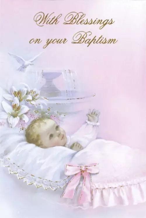 Card - On Your Baptism - Girl