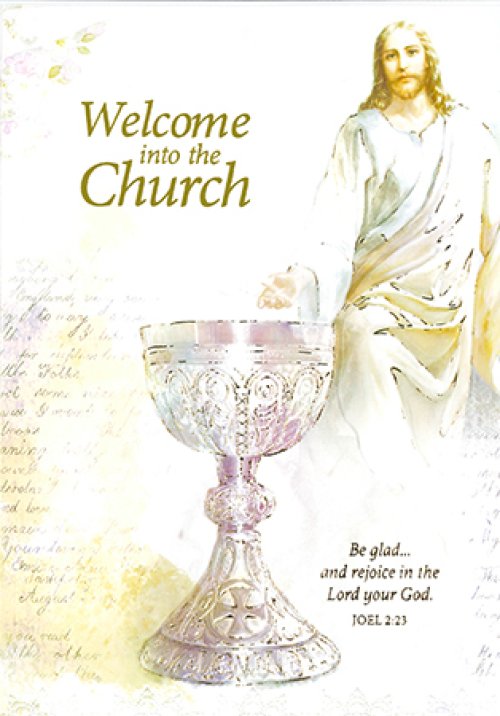 Welcome into the Church - Single Card with Insert