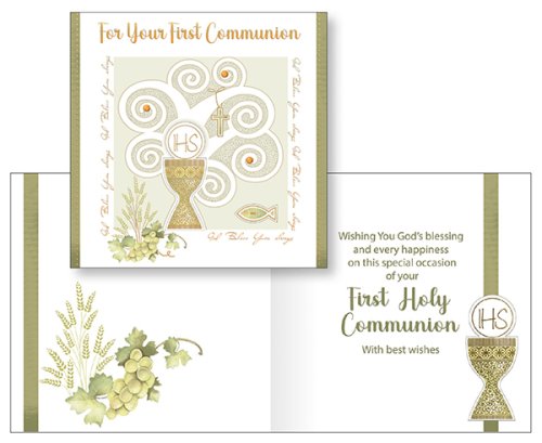 Symbolic Boutique Communion Card