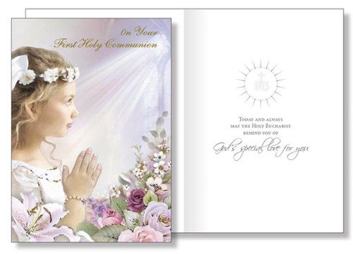 Girl's Communion Card