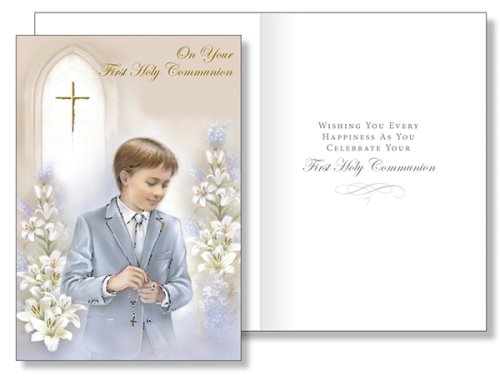 Boy's Communion Card