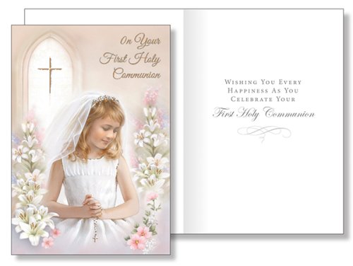 Girl's Communion Card