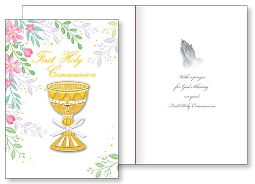 Hand Crafted Communion Symbolic Card