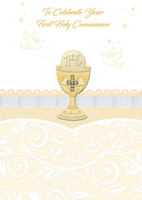 Hand Crafted Symbolic Communion Card