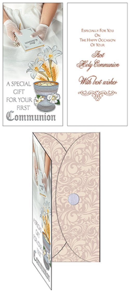 Communion Hand Crafted Girl Gift Card