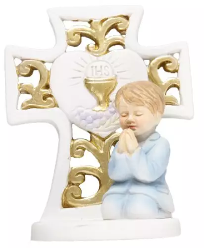 3" Boys Resin Communion Cross