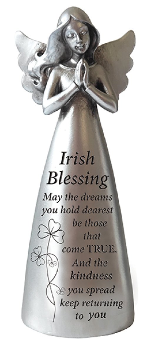 5" Irish Blessing Resin Message Angel