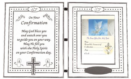 White Confirmation Photo Frame