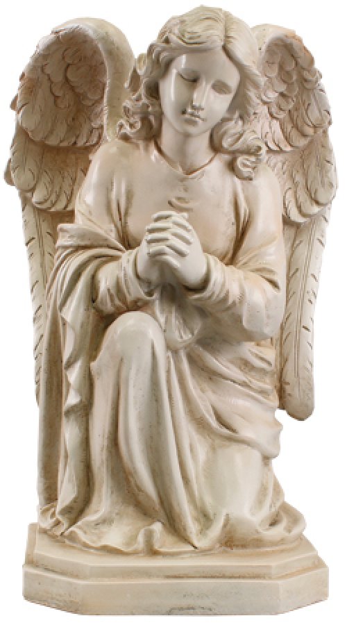 20" Praying Angel Resin Grave Statue