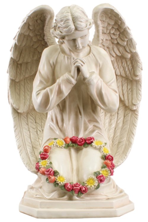 24" Praying Angel Resin Grave Statue