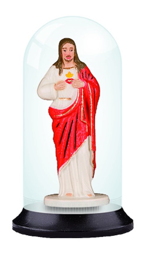 5" Sacred Heart Of Jesus Dome Shrine