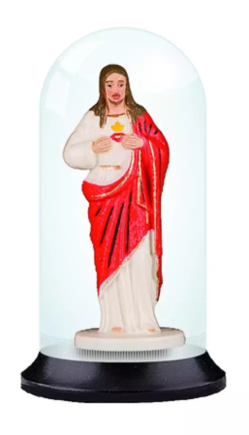 5 inch Dome Shrine - Sacred Heart