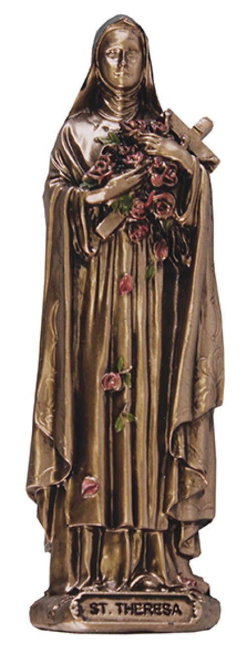 3 1/2" Saint Theresa Resin Veronese Statue