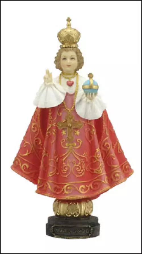 7" Child Of Prague Resin Veronese Statue