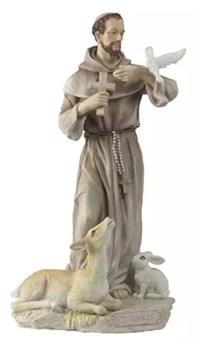 8 1/2" Saint Francis Veronese Resin Statue