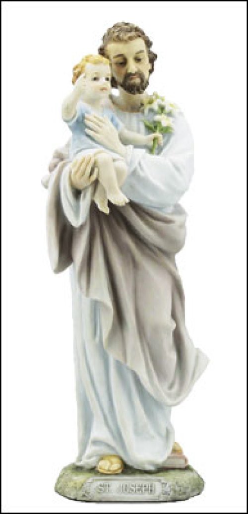 8 1/4" Saint Joseph Veronese Resin Statue