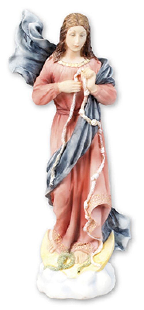 8" Lady Untier Of Knots Veronese Resin Statue