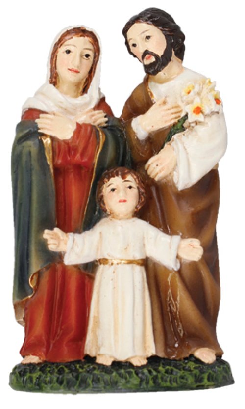 3 1/2" Holy Family Renaissance Statue