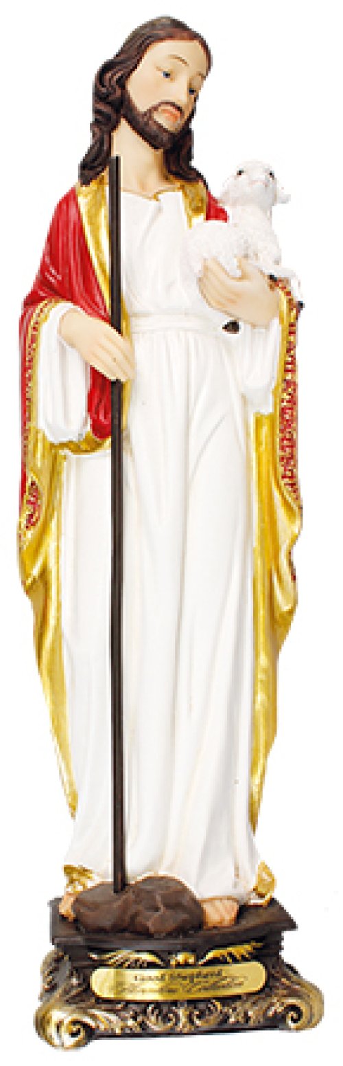 8" Good Shepherd Florentine Statue