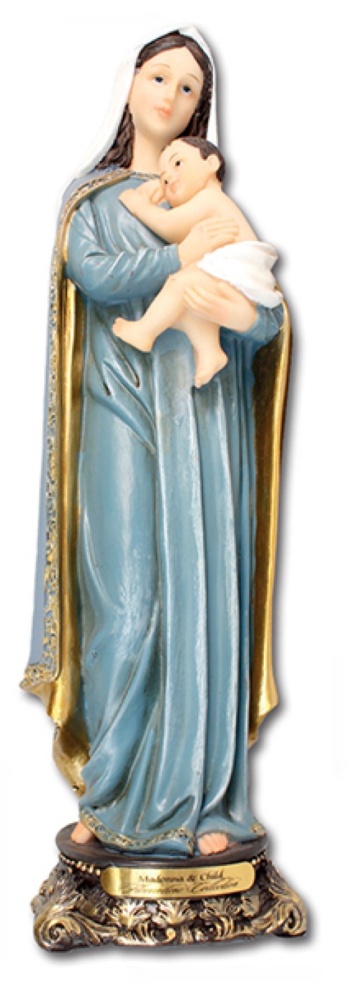 8" Madonna & Child Florentine Statue