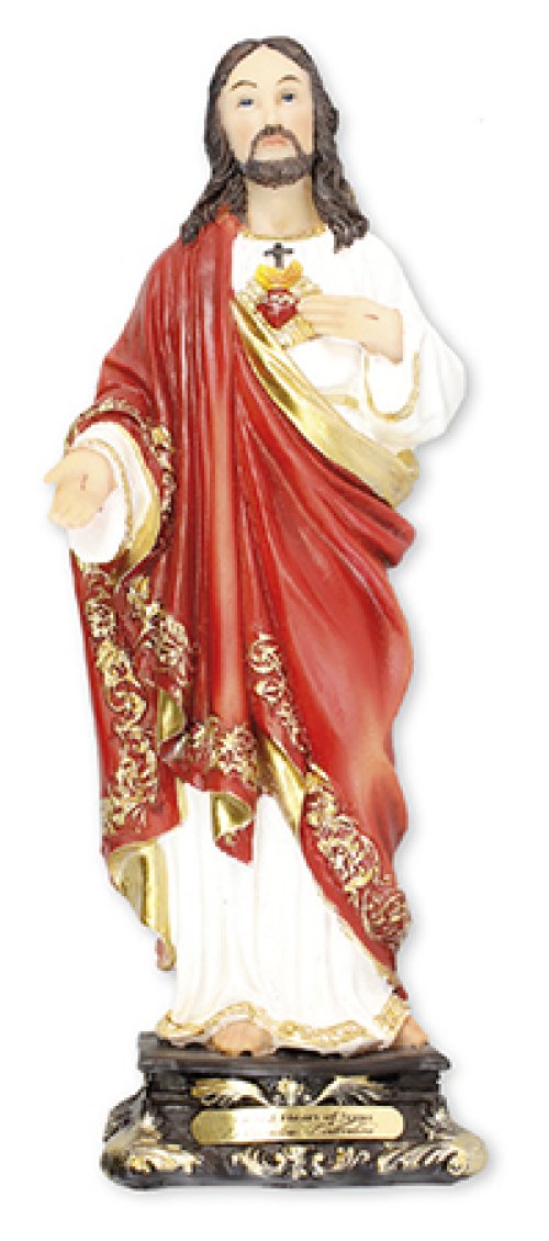 8" Sacred Heart of Jesus Florentine Statue