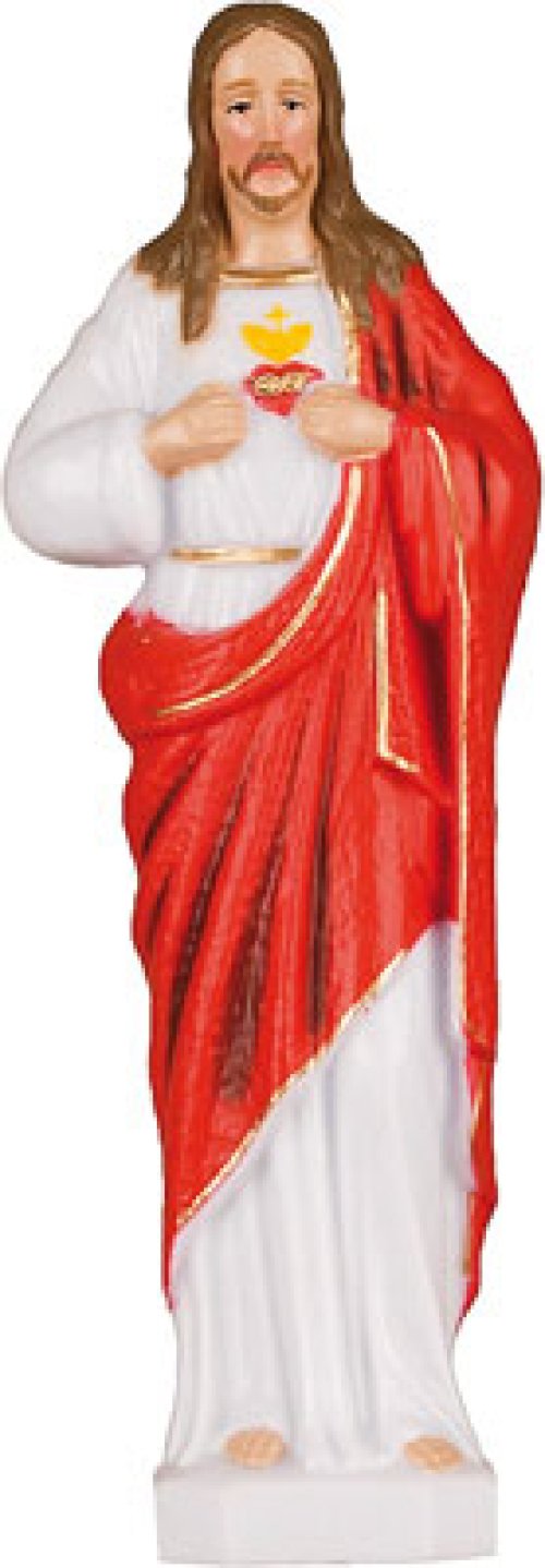 6" Sacred Heart Plastic Statue