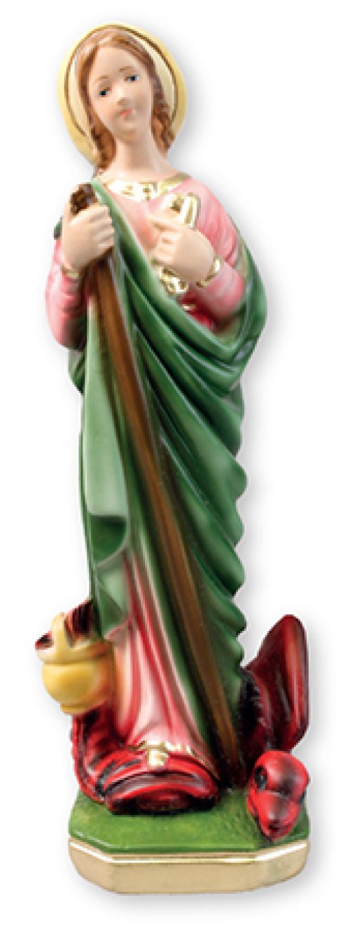 8 1/4" Saint Martha Plaster Statue