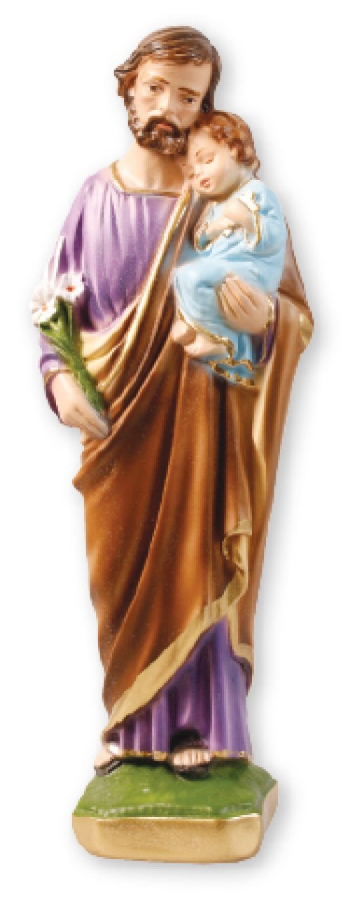 8 1/2" Saint Joseph Plaster Statue