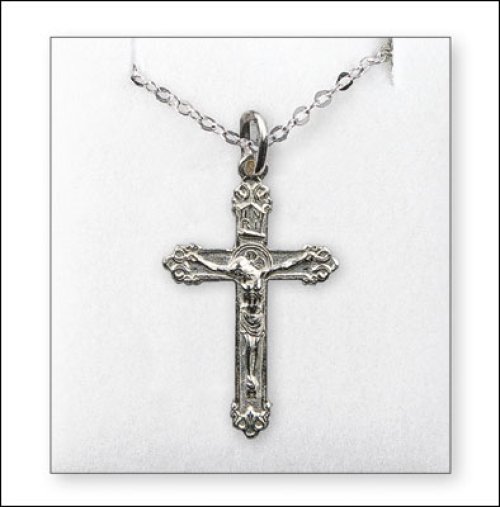 Crucifix Silver Plated Communion Necklet