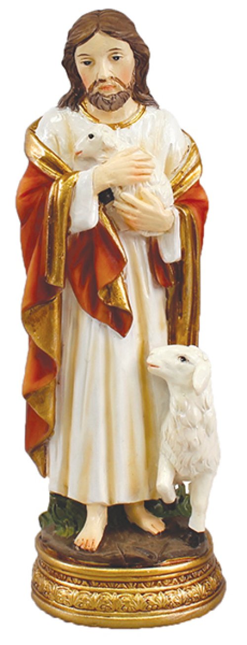 8" Good Shepherd Renaissance Statue