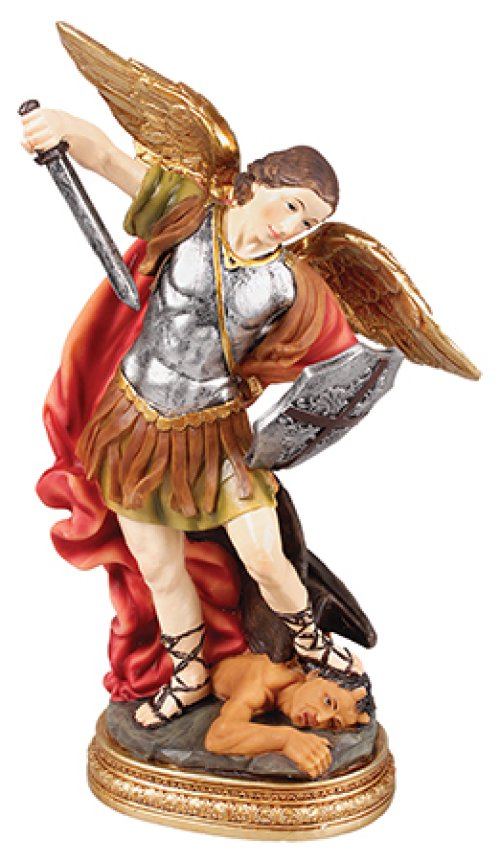 8" Saint Michael Renaissance Statue