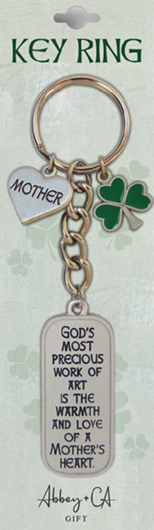 Irish Mother Metal Key Ring