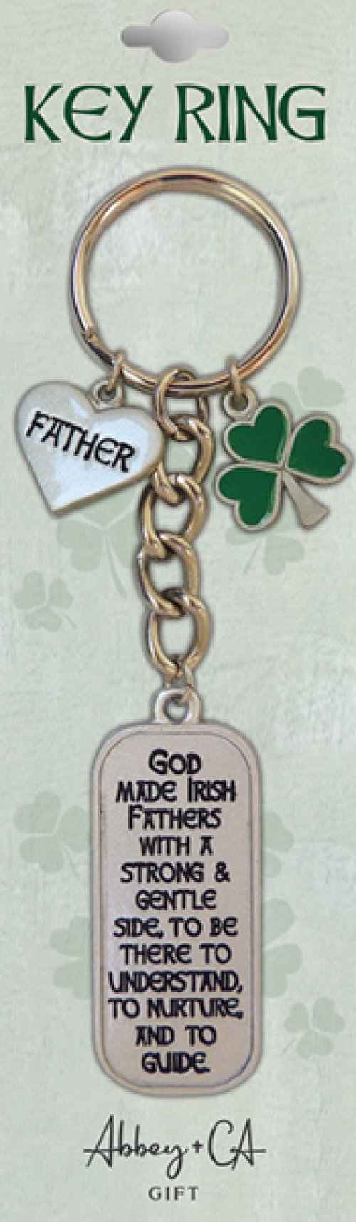 Irish Father Metal Key Ring