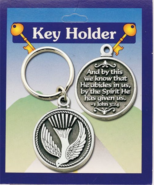 Holy Spirit Pewter Key Ring