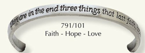 Faith, Hope, Love Bangle