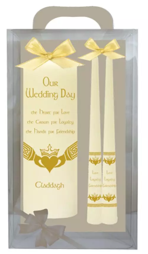 Wedding Candle 8 inch Gift Boxed/Ivory