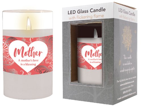 LED Candle - Mother (Glass Jar with Timer)