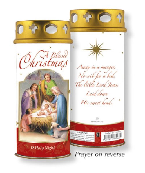 Christmas Blessings Windproof Cap Candle