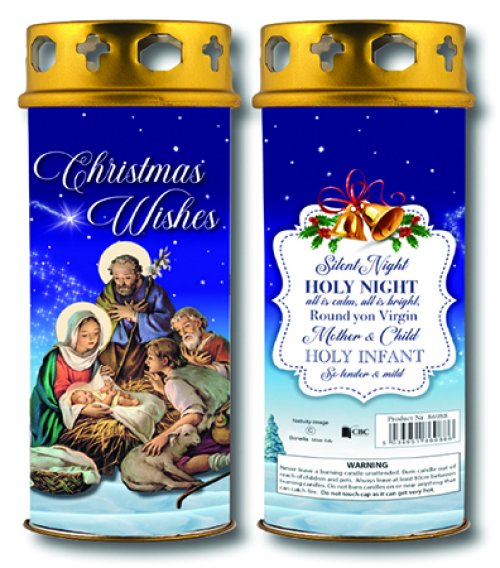 Christmas Wishes Windproof Cap Candle