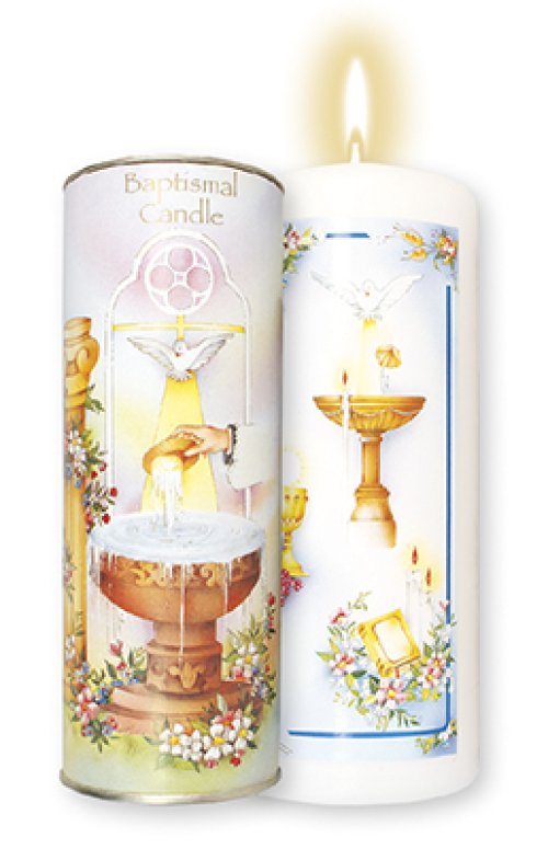 Boxed Baptismal Candle