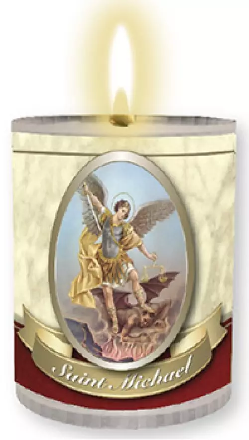 Saint Michael 24 Hour Votive Candle - Pack of 4