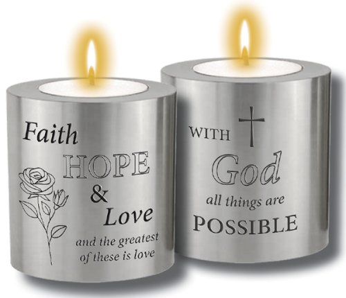 Faith Resin Candle Holder & Candle