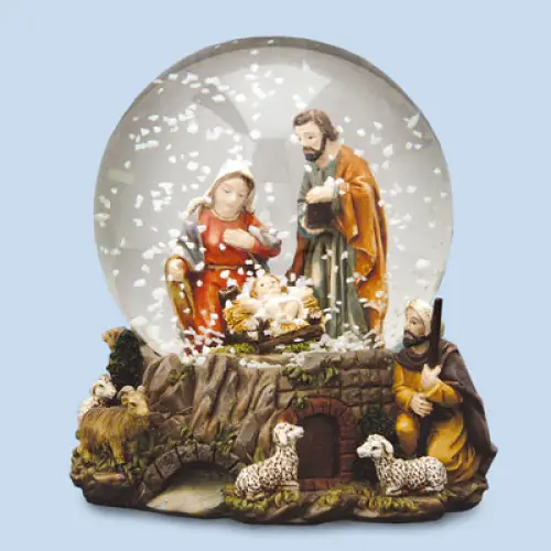 4" Resin Nativity Waterball