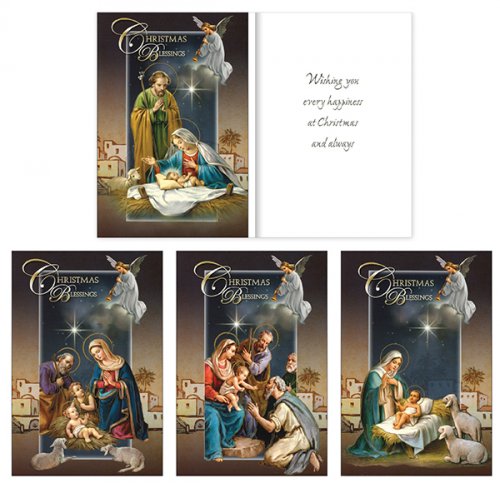 Christmas Angels Cards Box of 18