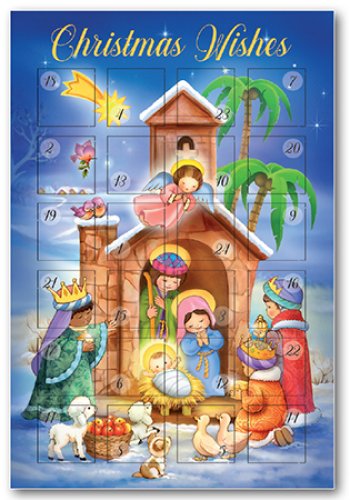 Advent Calendar Card with Easel