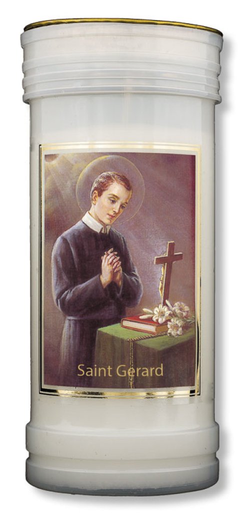 Saint Gerald Single Pillar Candle