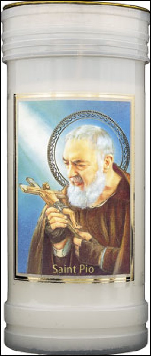 Saint Pio Single Pillar Candle