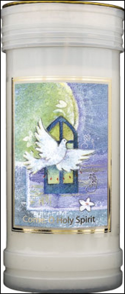 Holy Spirit Single Pillar Candle