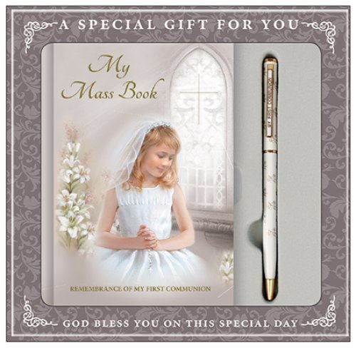 Girl's Book & Pen Communion Gift Set